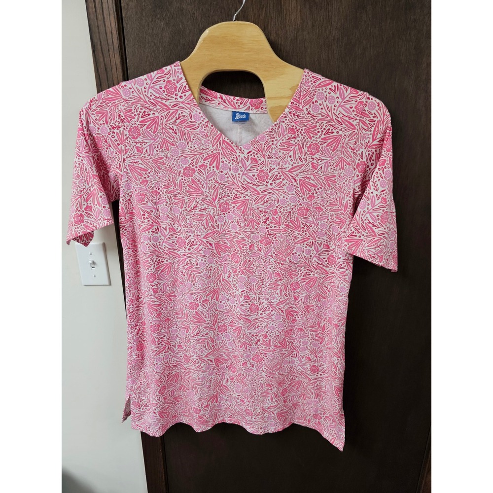 RipSkirt Hawaii Womens XL/XXL Pink Floral V-Neck Bamboo Cotton T-Shirt Dress